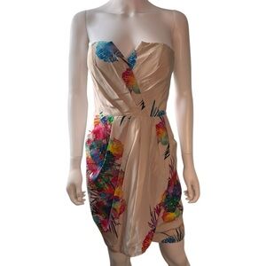 Yumi Kim Strapless Silk Dress